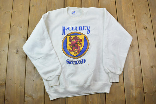 Vintage 1990s Mc Clures Scotland Crewneck Sweatshirt