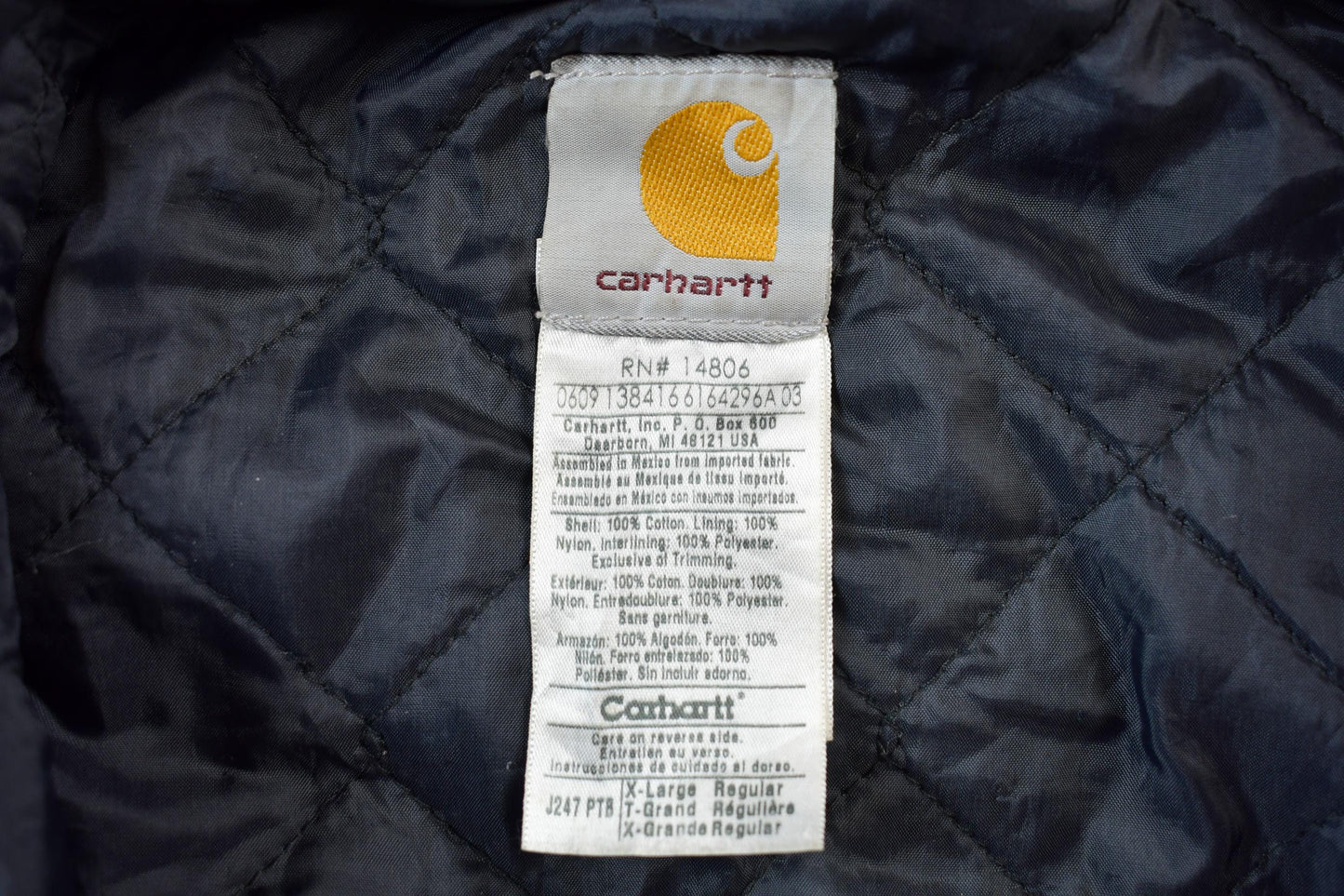 Vintage 1990s Carhartt Hooded Work Jacket