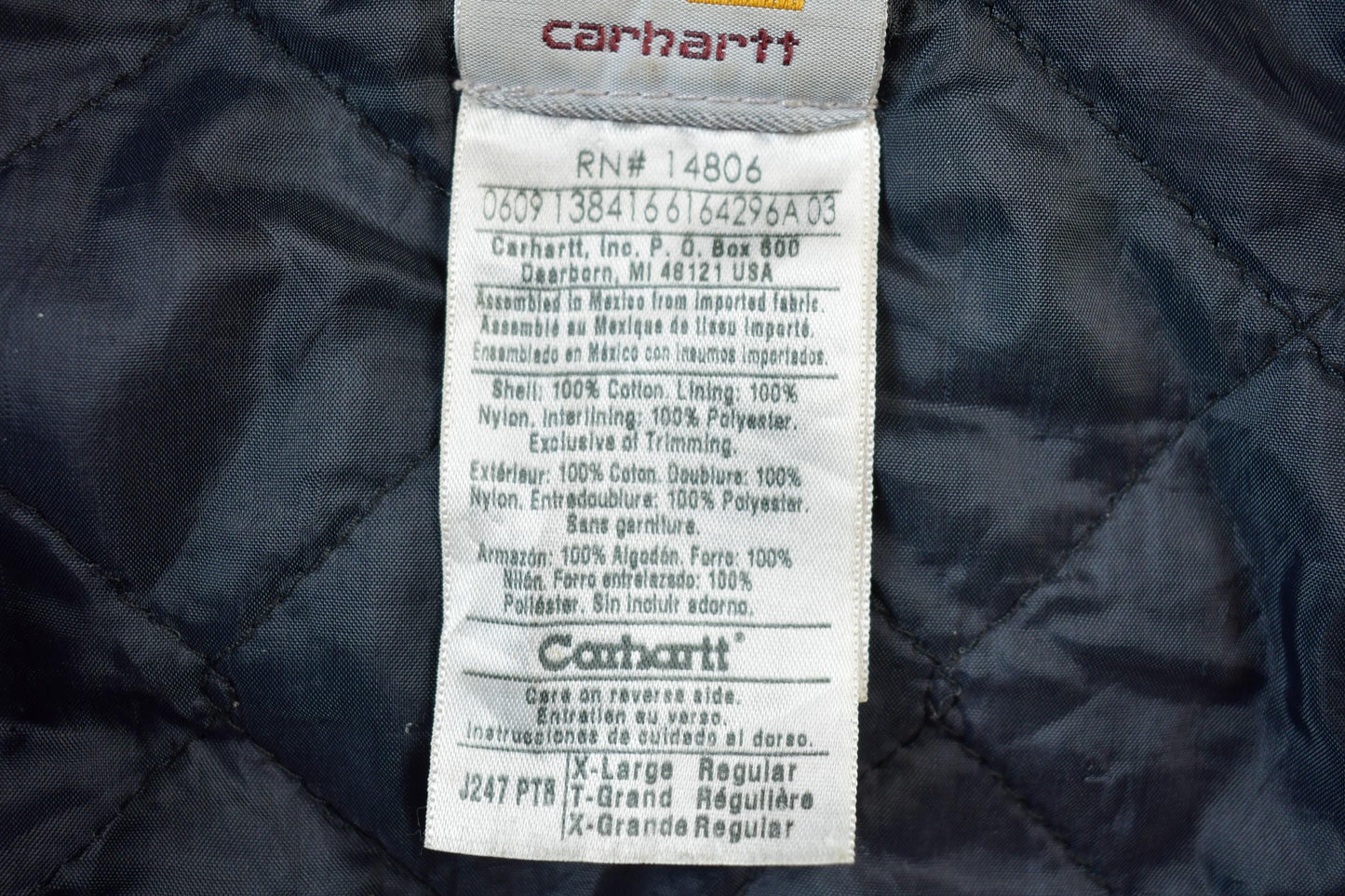 Vintage 1990s Carhartt Hooded Work Jacket