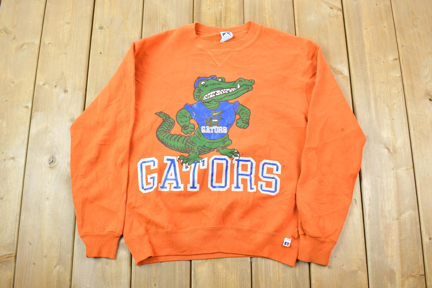 Vintage 1990s University Of Florida Gators Double Sided Collegiate Russell Crewneck