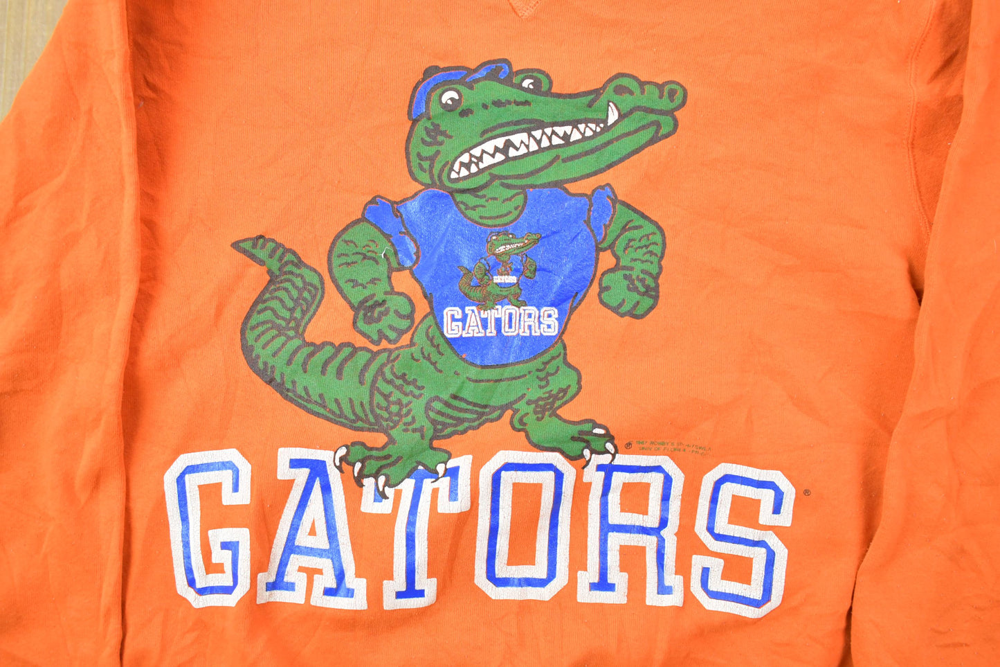 Vintage 1990s University Of Florida Gators Double Sided Collegiate Russell Crewneck