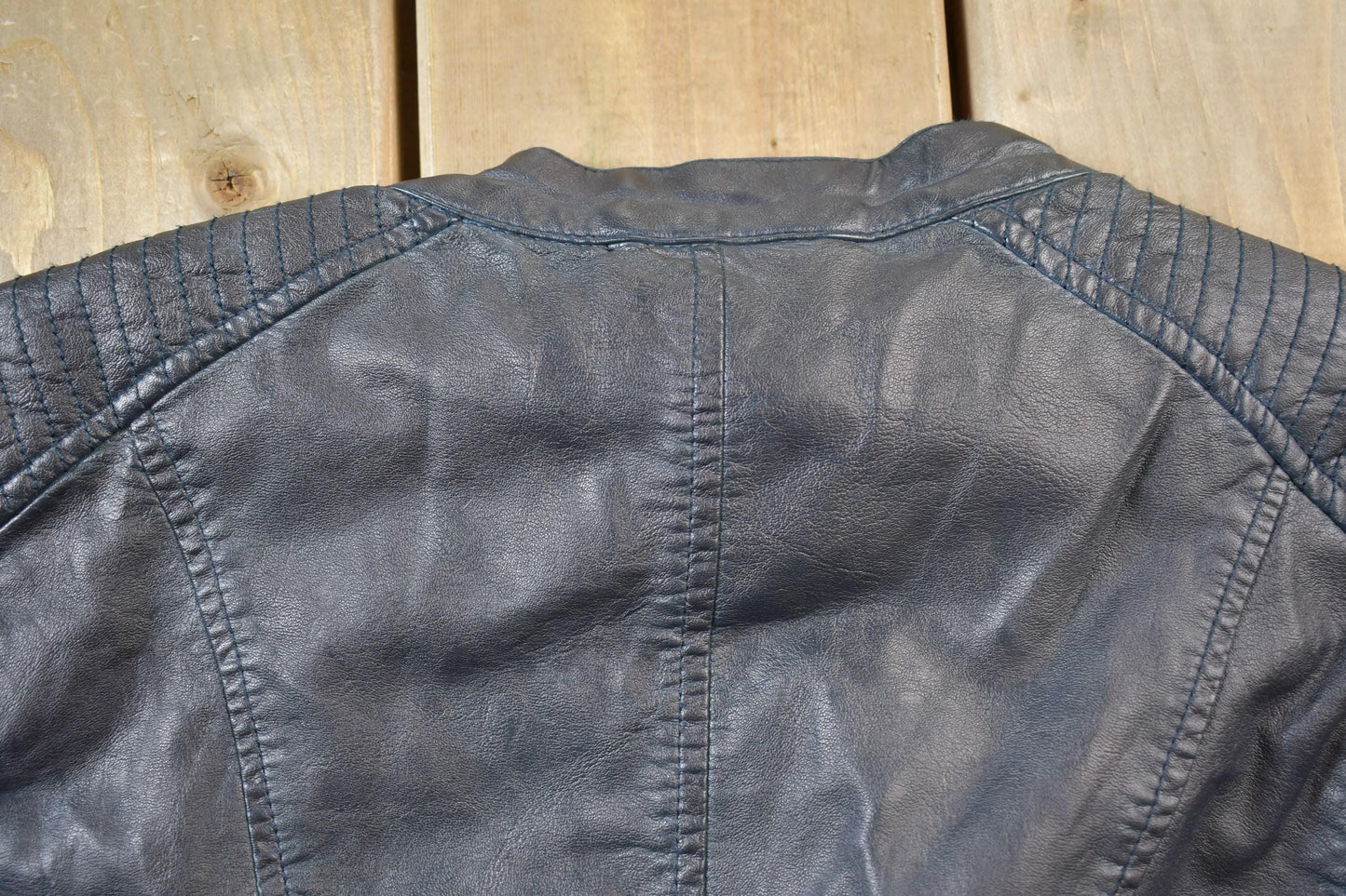 Vintage 1990s Sebby Leather Zip Up Jacket