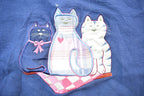 Vintage 1990s Oarsman Cute Cat Crewneck Sweater