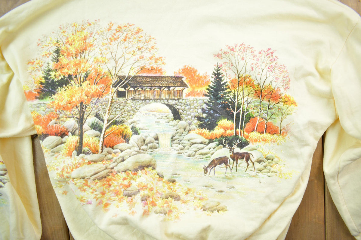 Vintage 1990s Lifestyles All Over Print Crewneck Sweater