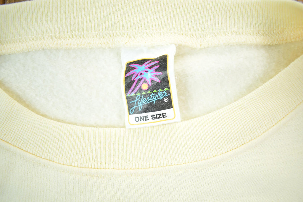 Vintage 1990s Lifestyles All Over Print Crewneck Sweater