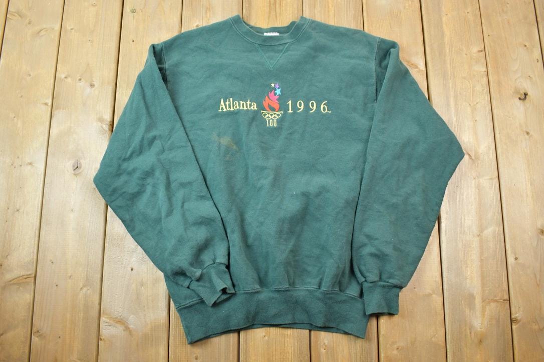 Vintage Champion 1996 Atlanta Olympics Embroidered Crewneck Sweatshirt