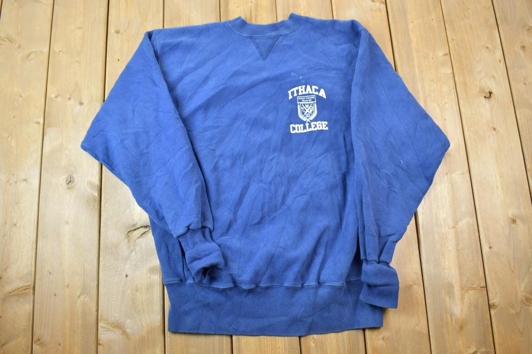 Vintage 1990s ITHACA College University Collegiate Crewneck