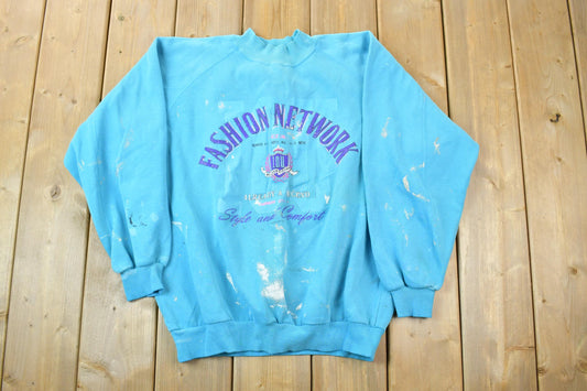 Vintage 1990s Fashion Network Crewneck Sweatshirt