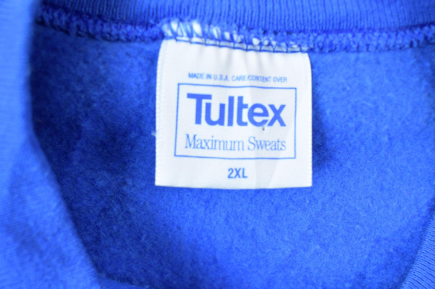 Vintage 1990s Blank Blue Tultex Crewneck Sweatshirt