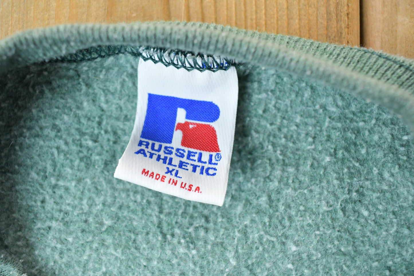 Vintage 1990s Russell Athletic Blank Hunter Green Crewneck Sweatshirt