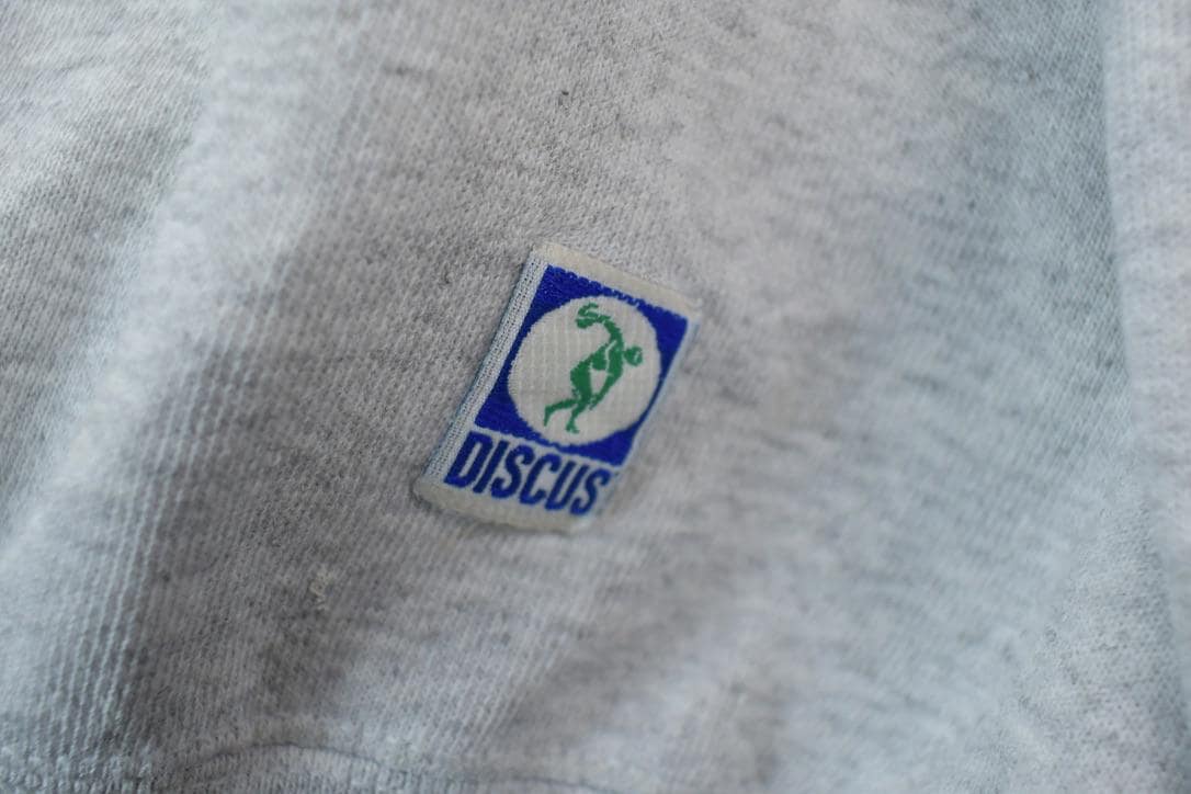 Vintage 1990s Discus Athletic Blank Grey Crewneck Sweatshirt