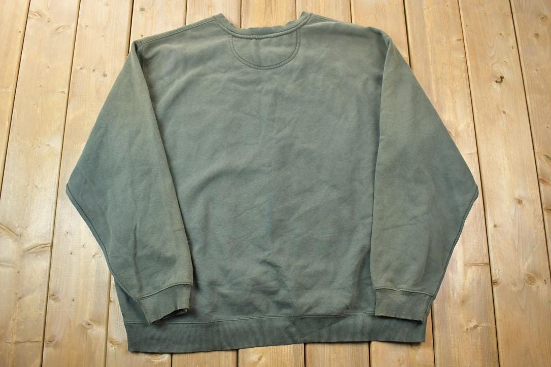 Vintage Distressed Hunter Green Carhartt Crewneck Sweatshirt