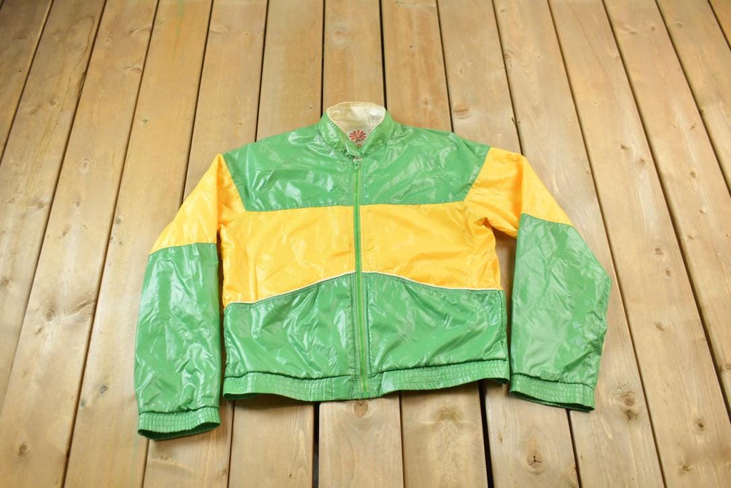 Vintage 1970s Silton Para Cloth Weather Wear Windbreaker Jacket Full Zip Jacket