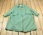 Vintage 1960s Fredleys Mint Green Wool Button Up Jacket