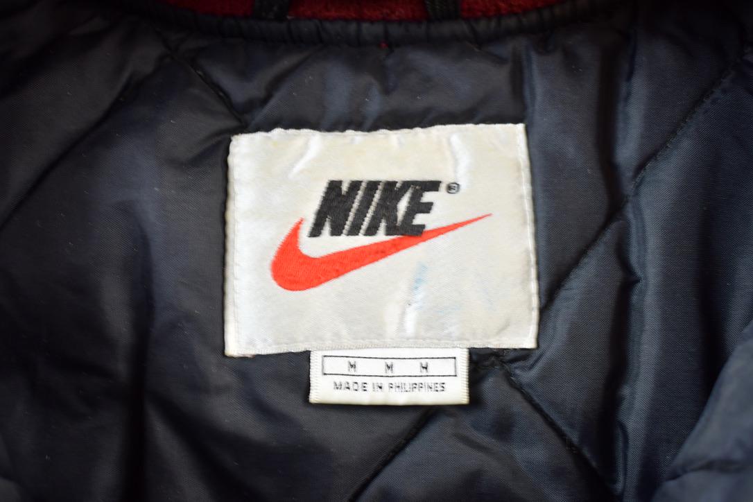 Vintage 1990s Nike Big Swoosh Color Block Windbreaker Jacket