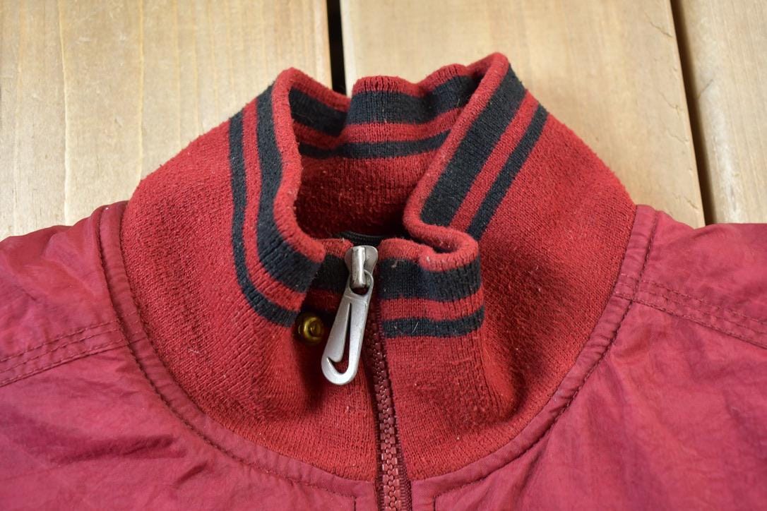 Vintage 1990s Nike Big Swoosh Color Block Windbreaker Jacket
