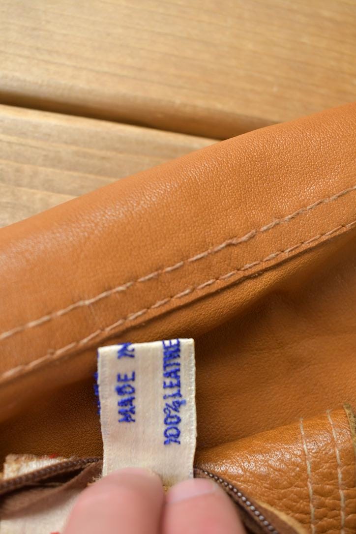 Vintage 1970s Leather Long Jacket