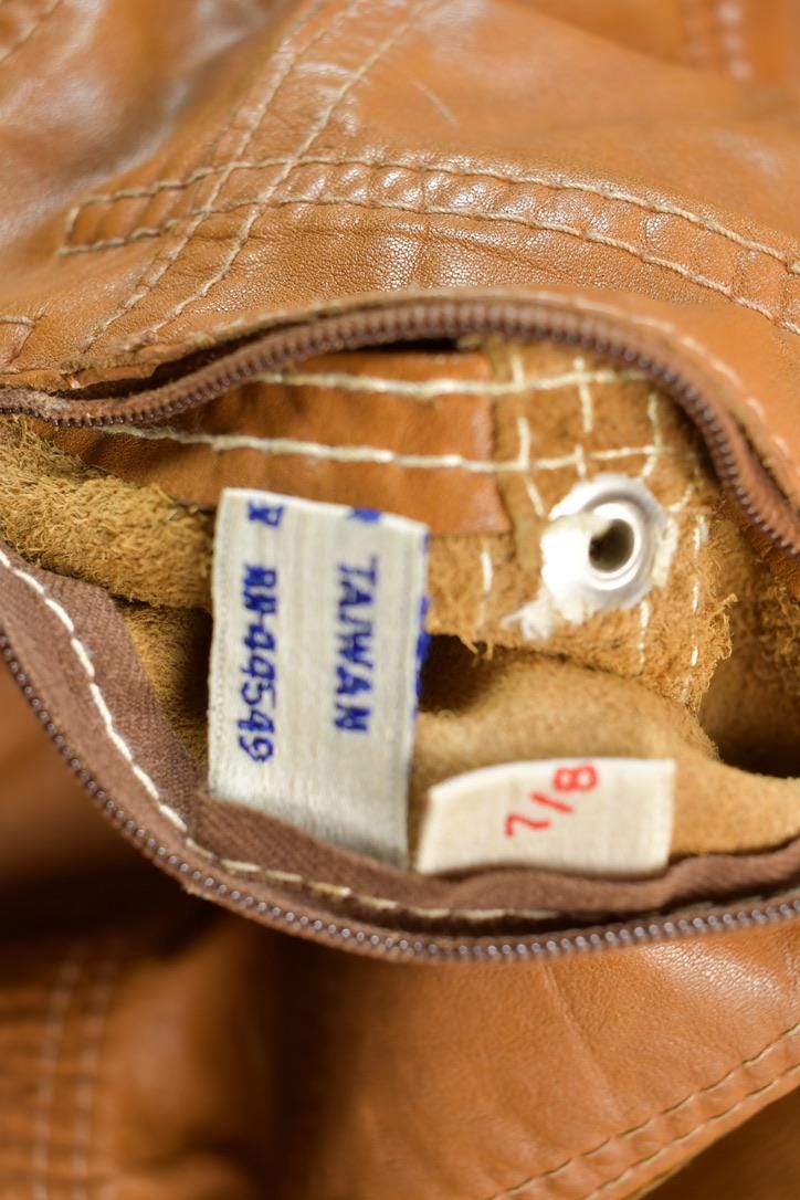 Vintage 1970s Leather Long Jacket