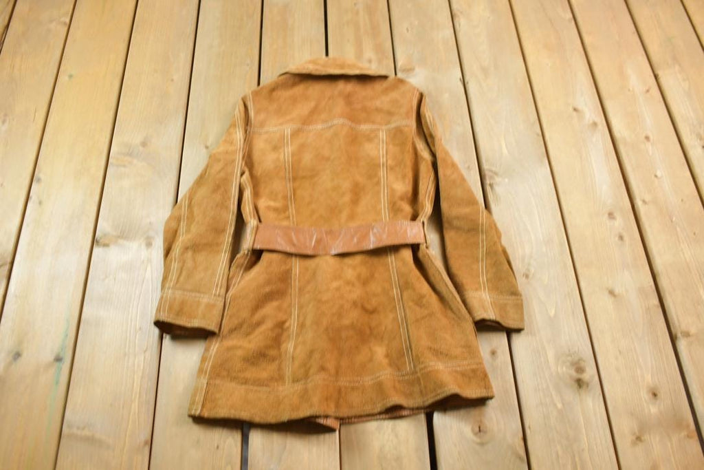 Vintage 1970s Leather Long Jacket