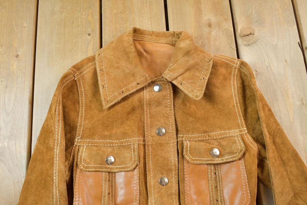 Vintage 1970s Leather Long Jacket