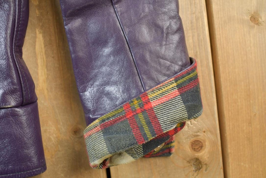 Vintage 1970s Western University  Leather Varsity Jacket