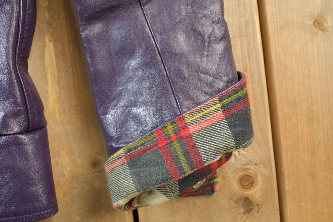 Vintage 1970s Western University  Leather Varsity Jacket