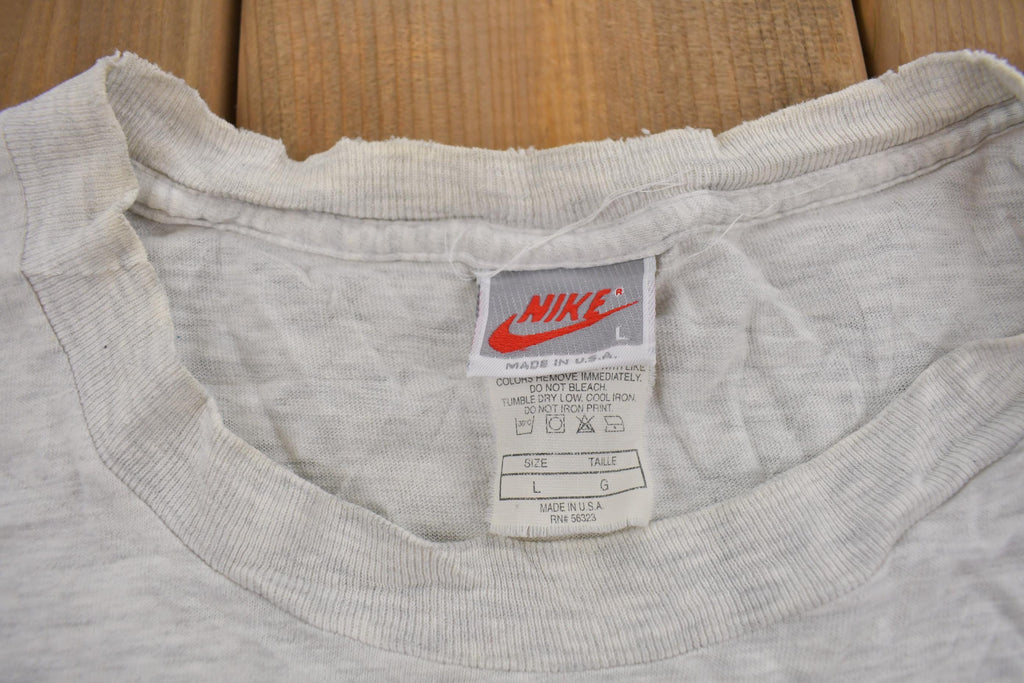 Vintage 1992 Godzilla VS Charles Barkley NIke Gray Tag Graphic T-Shirt