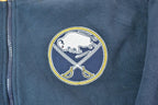 Vintage 1990s Buffalo Sabres Old Time Hockey NHL Hockey Full Zip Fleece Sweatshirt