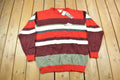 Vintage 1990s Deadstock Avirex Striped Knit Crewneck Sweater
