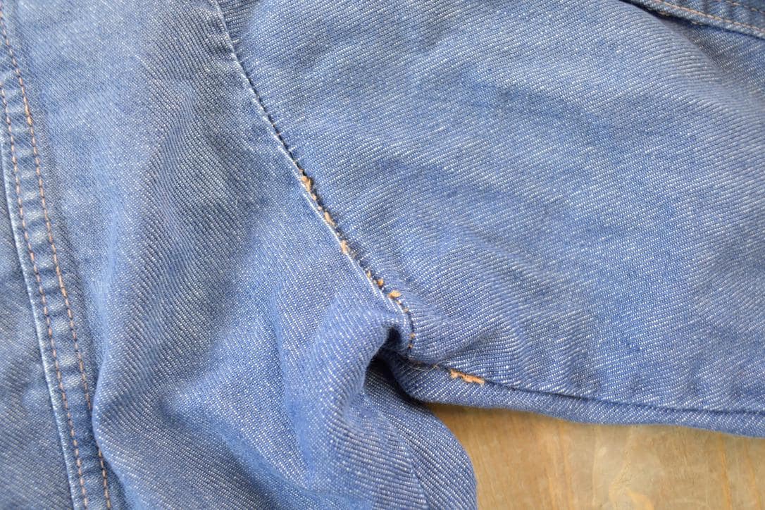 Vintage 1970s Genuine Roebucks Button Up Jean Jacket