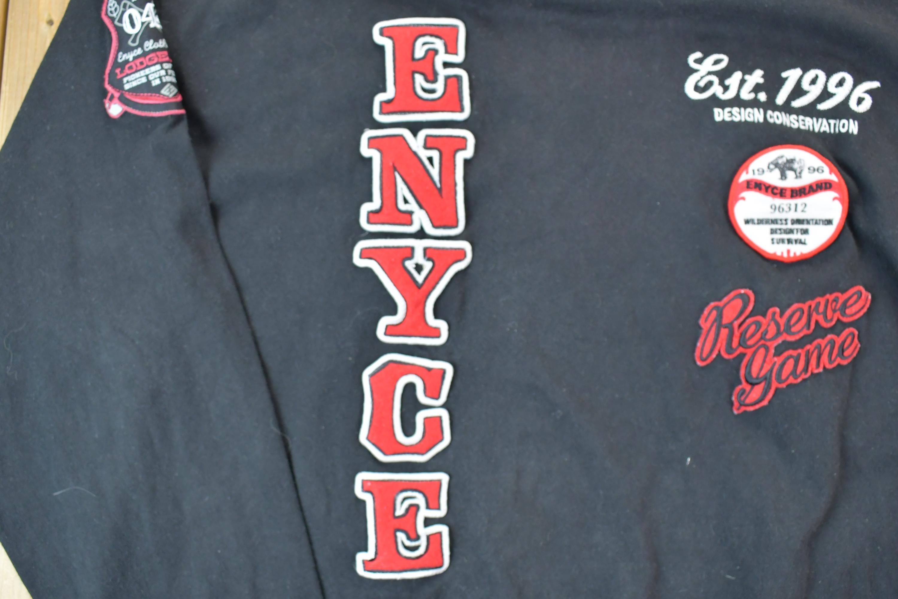 Vintage 1990s ENYCE Crazy Patchwork Crewneck Sweatshirt