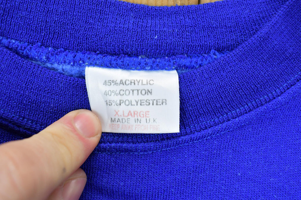 Vintage 1990s London England Embroidered Crest Crewneck Sweatshirt