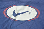 Vintage 1990s Nike Grey Tag Navy Swoosh Crewneck Sweatshirt