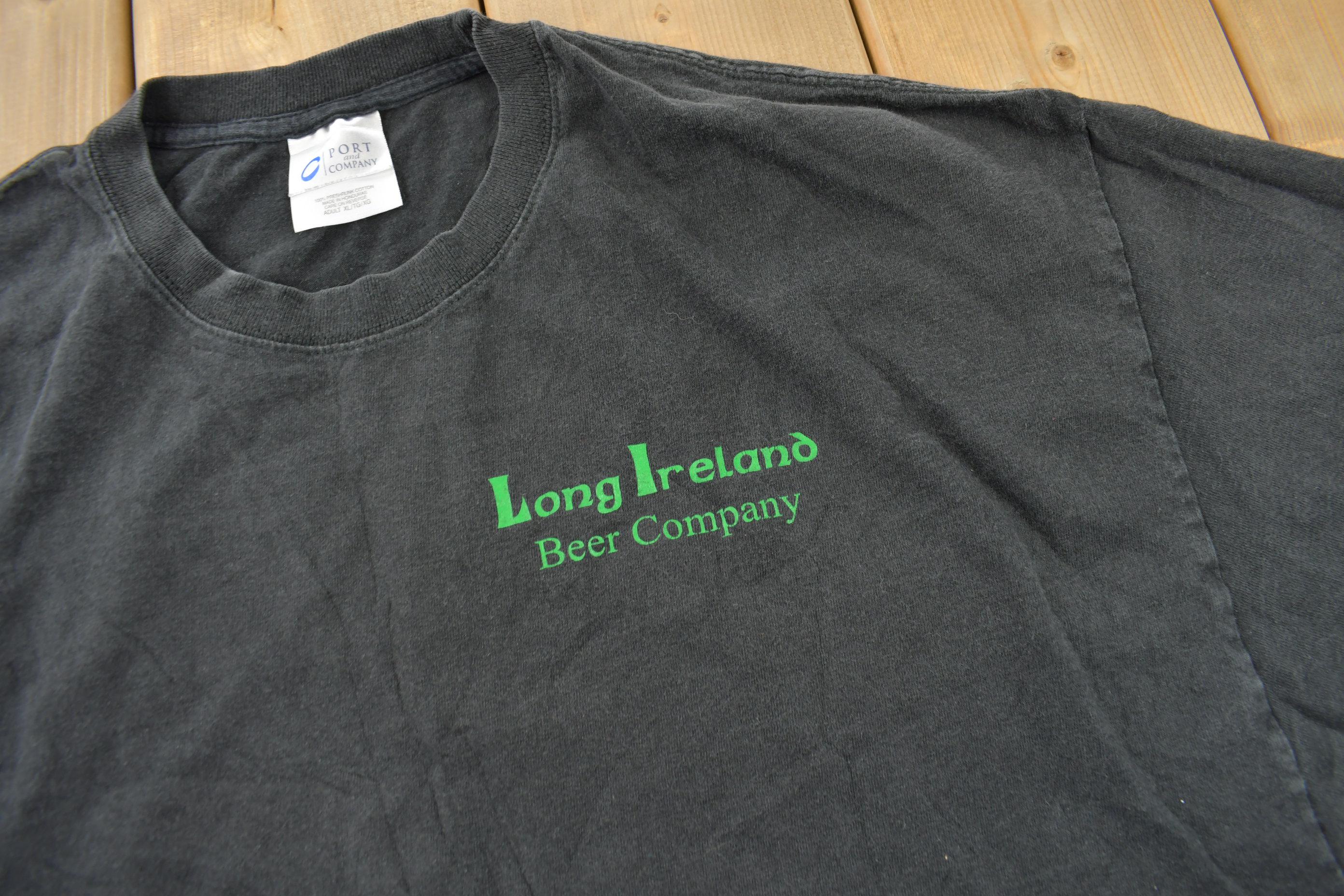 Vintage 1990s Long Ireland Beer Company Graphic T-Shirt
