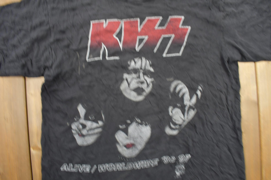 Vintage 1998 KISS ALIVE WORLDWIDE Band T-Shirt