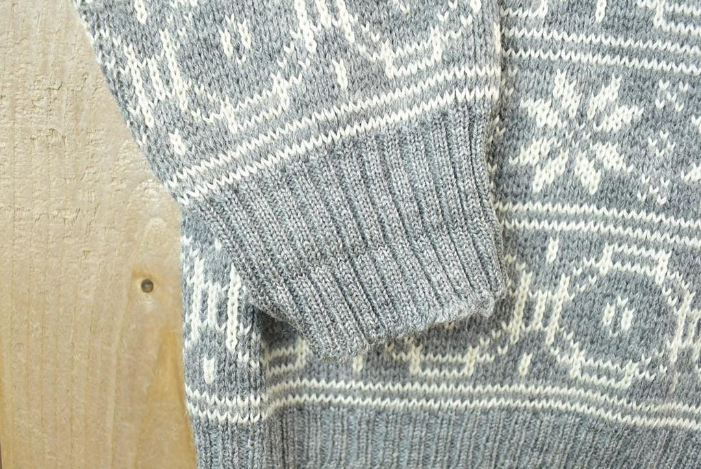 Vintage 1950s Jersild Full Button Down Ski Style Knit Cardigan Sweater