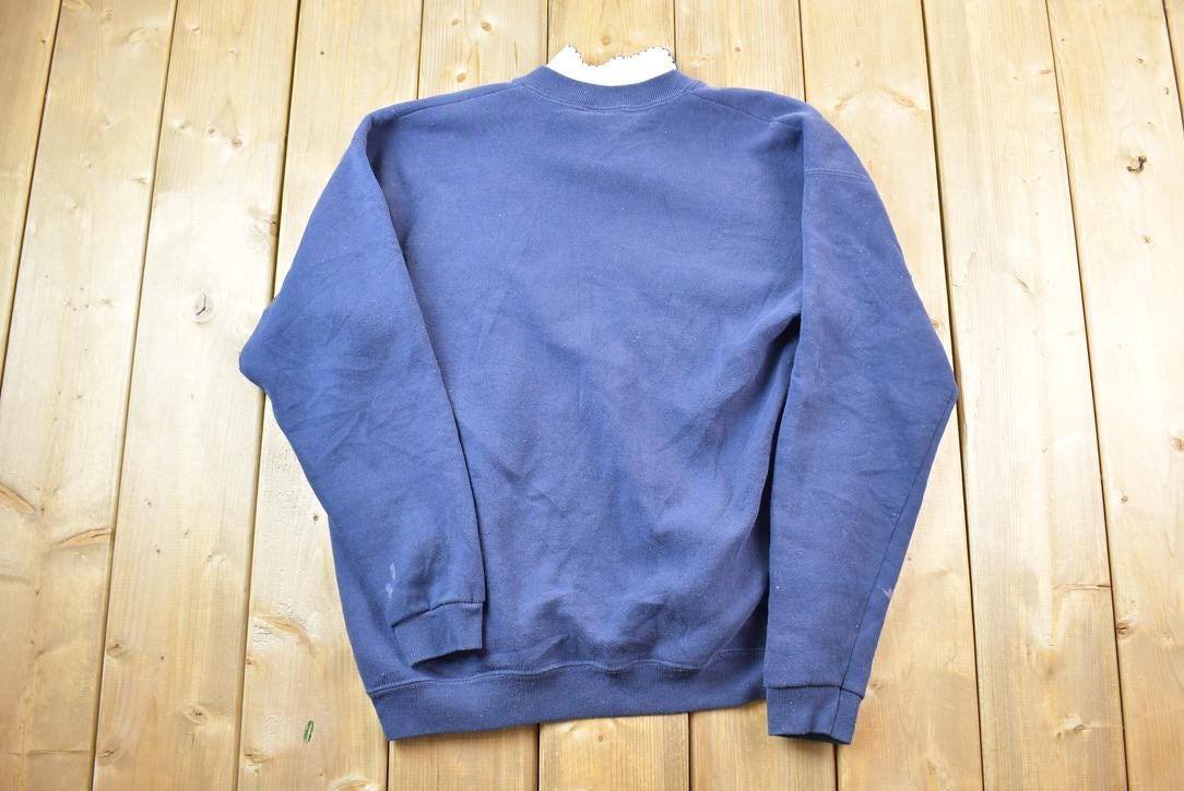 Vintage 1990s Nutmeg Floral Design Cute Collared Crewneck Sweater