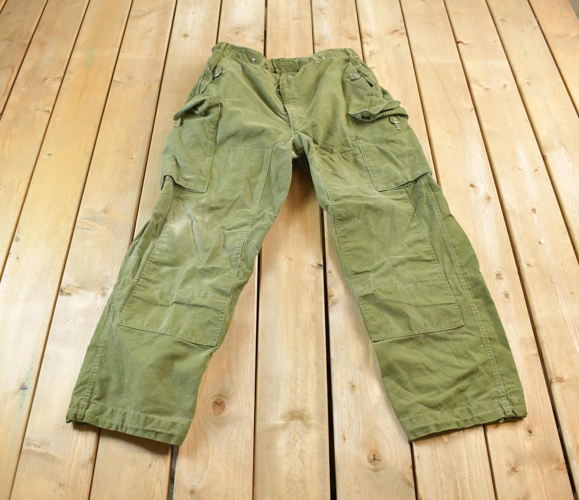 Vintage 1967 OG 107 GS Quarpel Combat Pants Size 35.1 x 39