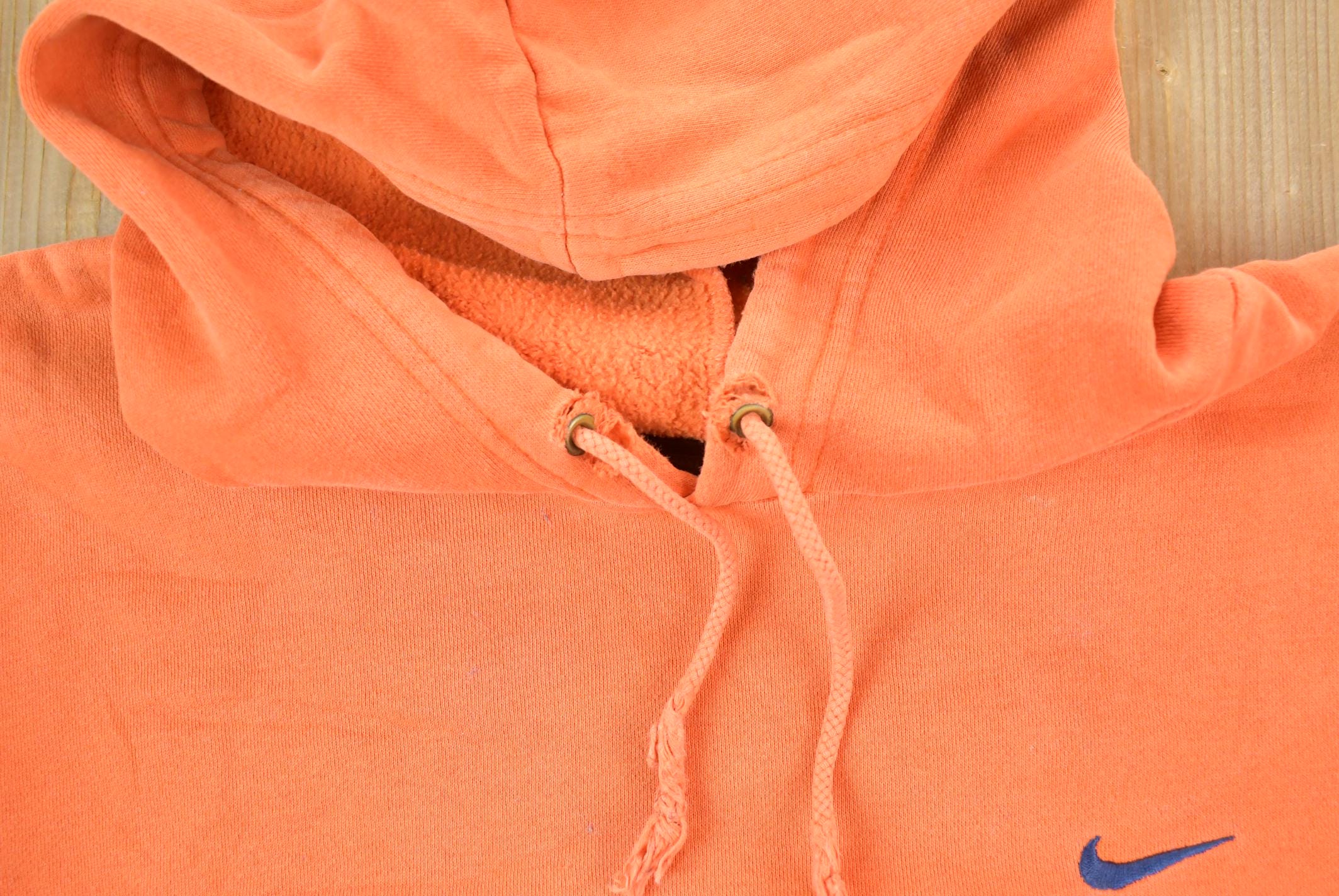 Vintage 1990s Nike Embroidered Mini Swoosh Hoodie Sweatshirt
