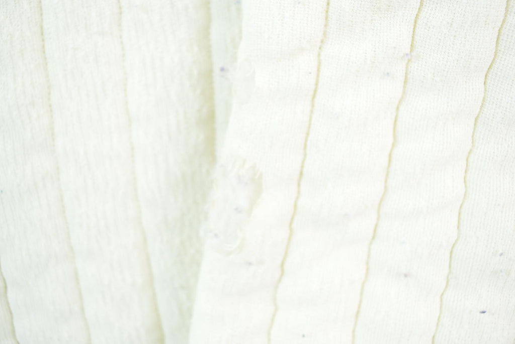 Vintage 1960s R Ribit Pleated Thermal Crewneck Sweater