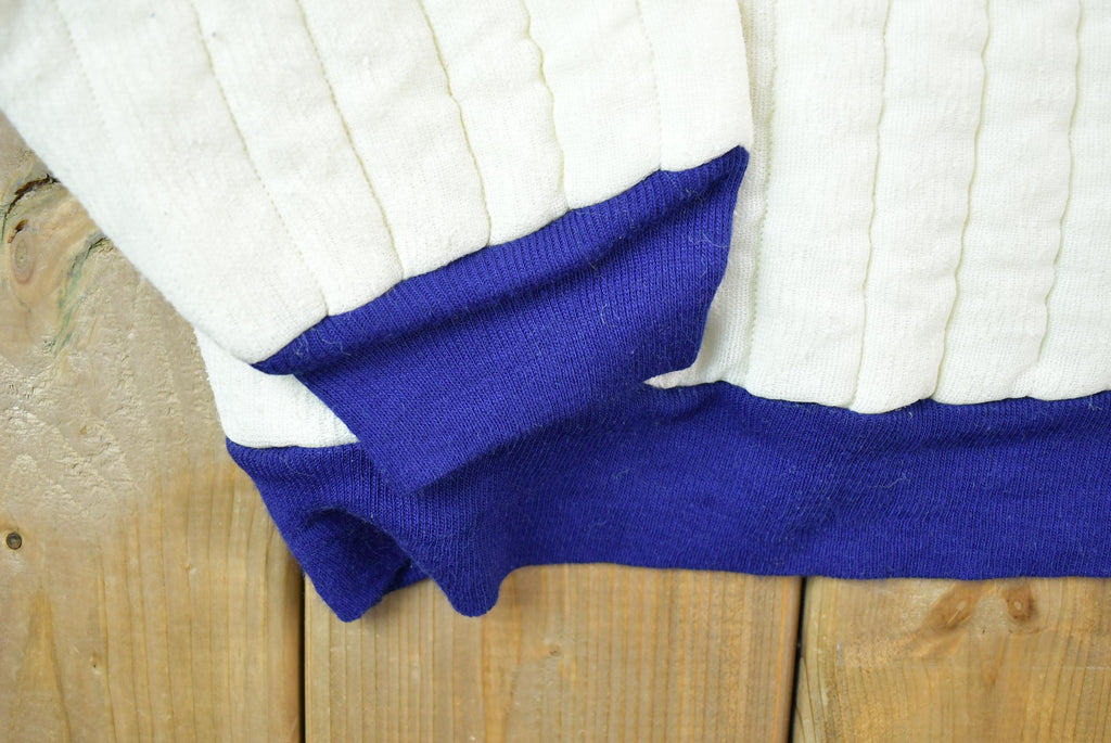 Vintage 1960s R Ribit Pleated Thermal Crewneck Sweater