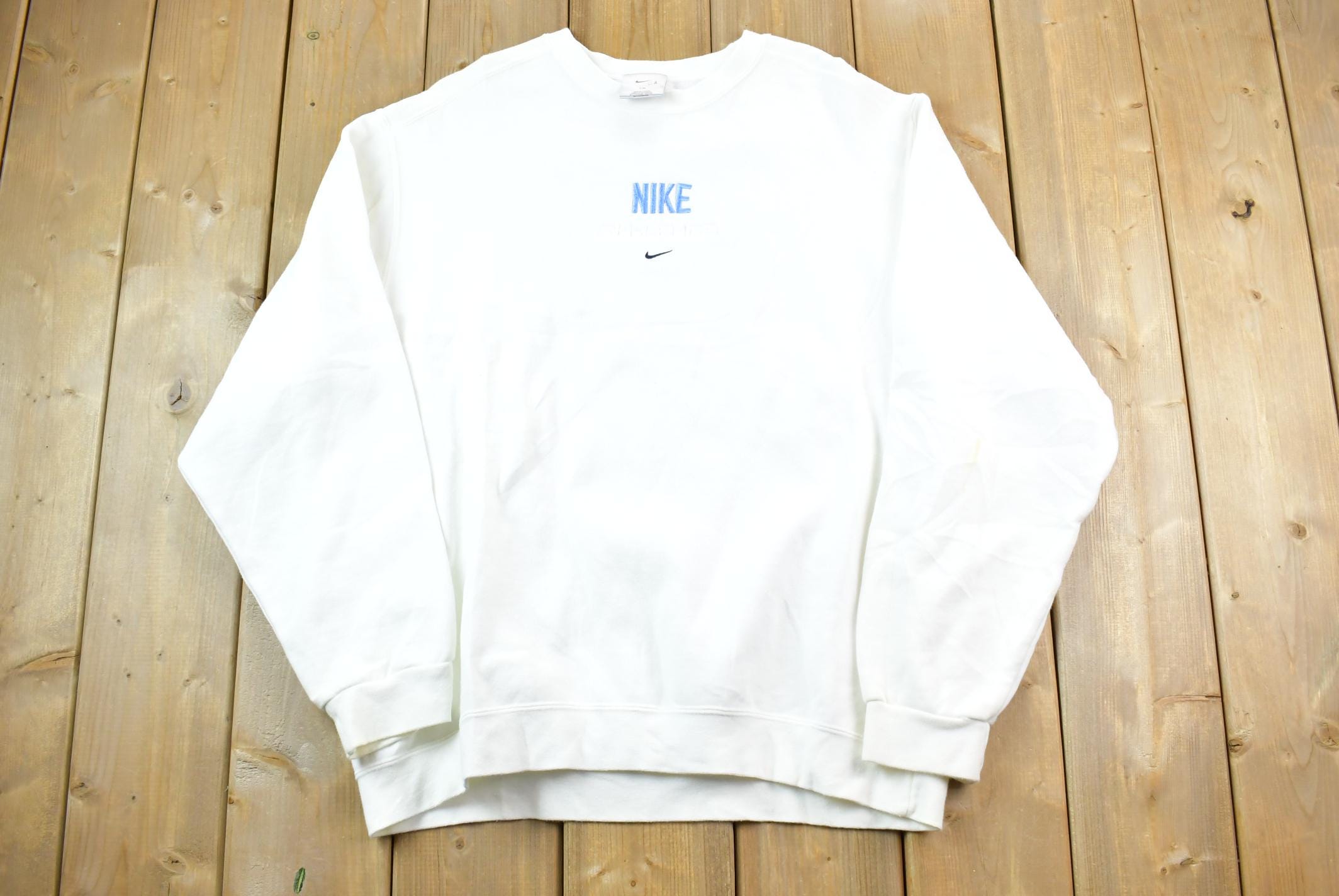 Vintage 1990s Nike Embroidered Mini Swoosh Crewneck Sweatshirt