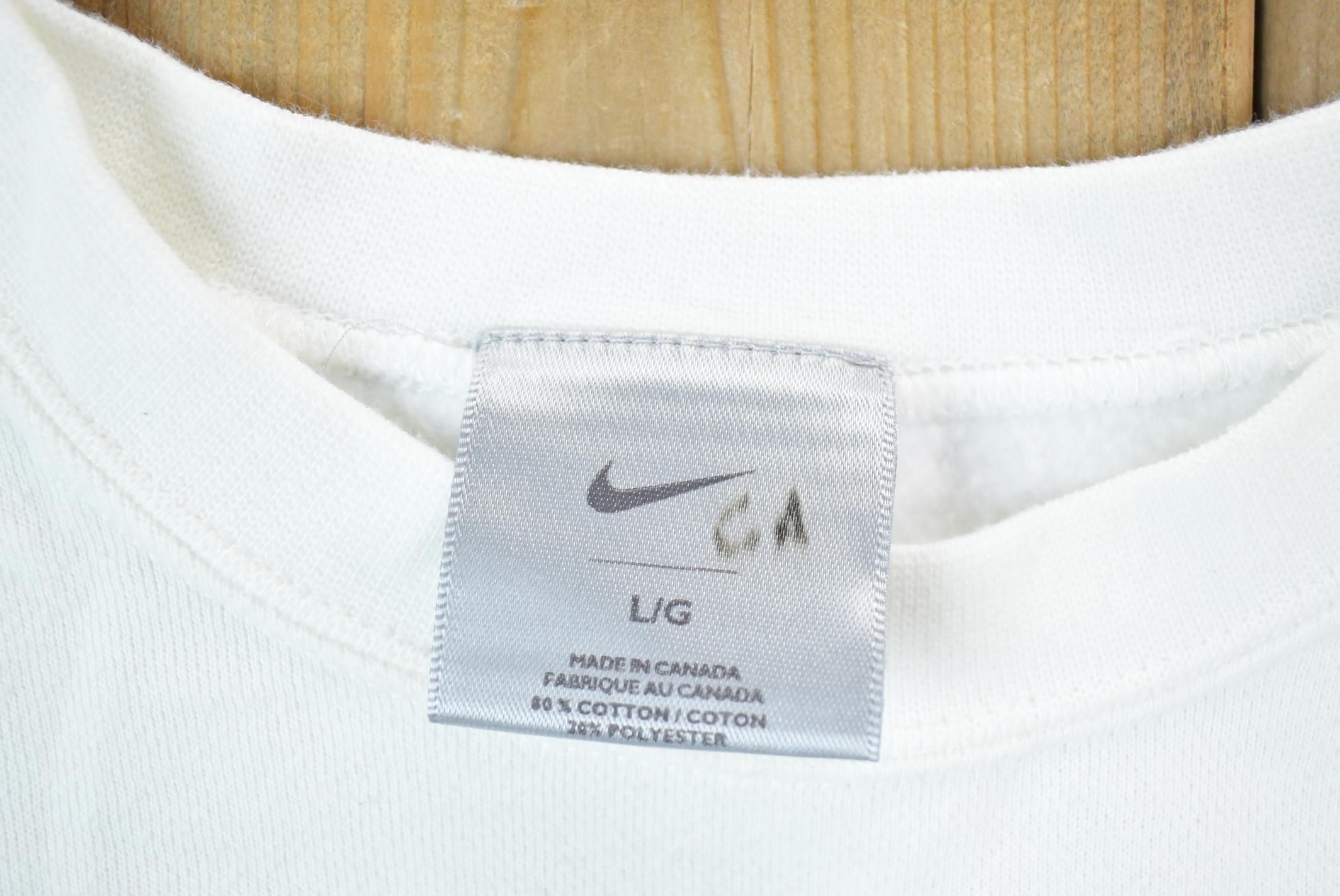 Vintage 1990s Nike Embroidered Mini Swoosh Crewneck Sweatshirt