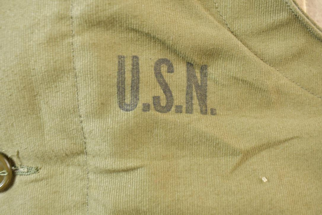 Vintage 1940s USN Deck Bib Overalls WWII