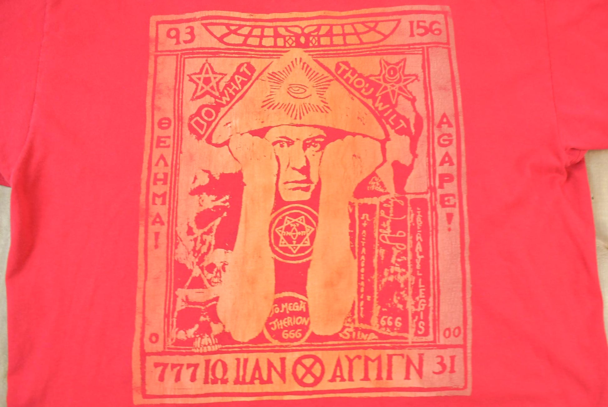 Vintage 1990s Alister Crowley Graphic T-Shirt