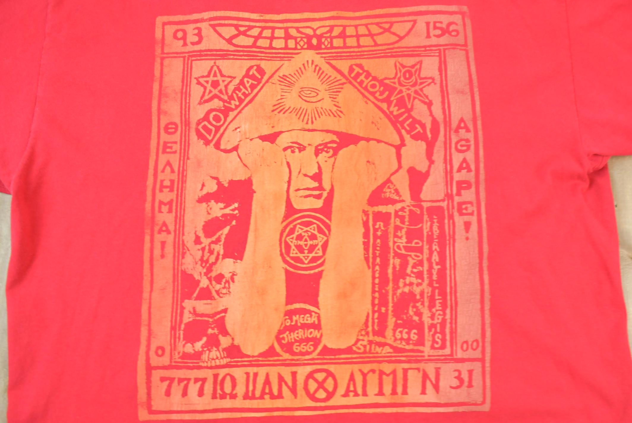 Vintage 1990s Alister Crowley Graphic T-Shirt
