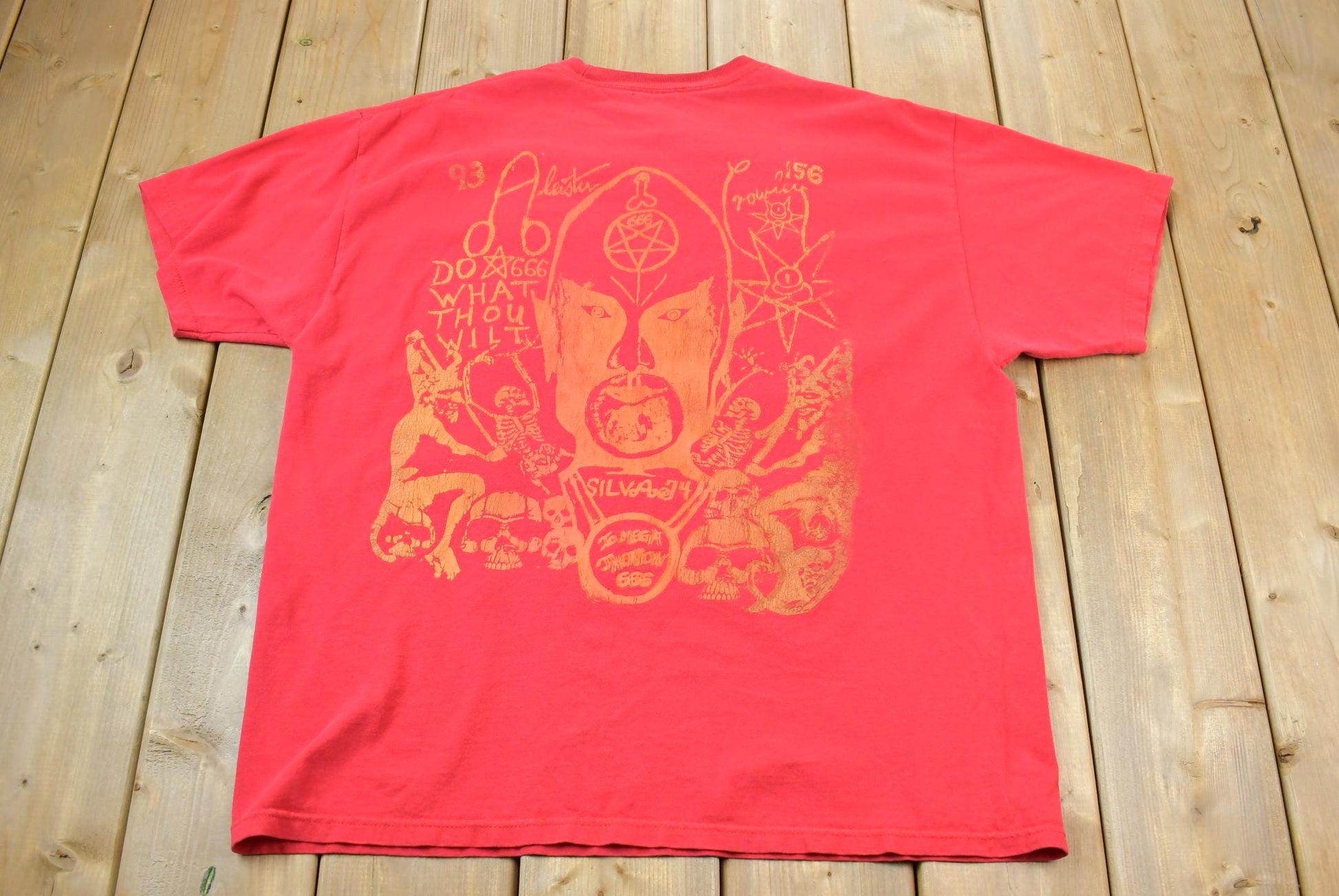 Vintage 1990s Alister Crowley Graphic T-Shirt