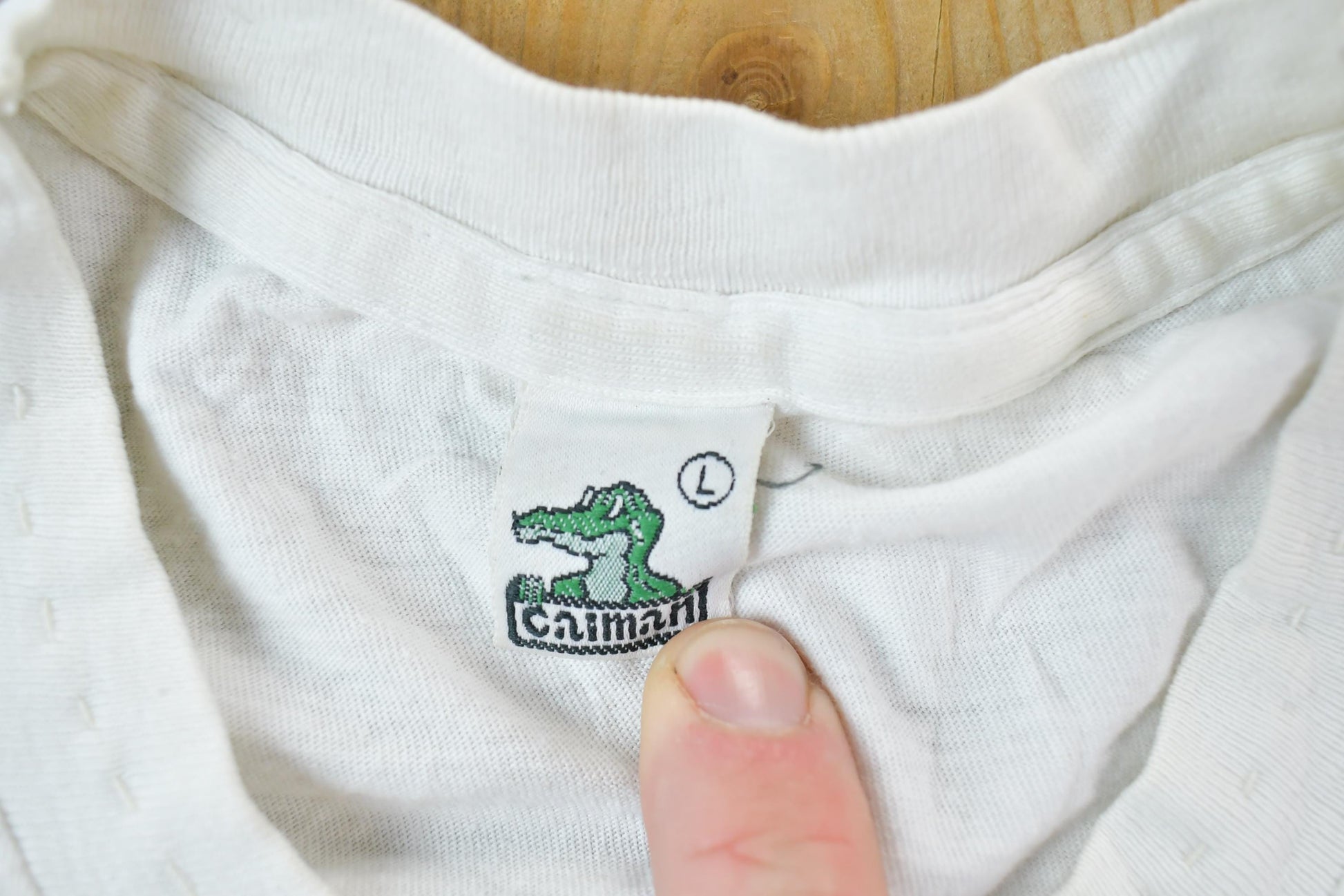 Vintage 1980s Caiman Graphic Drum T-Shirt