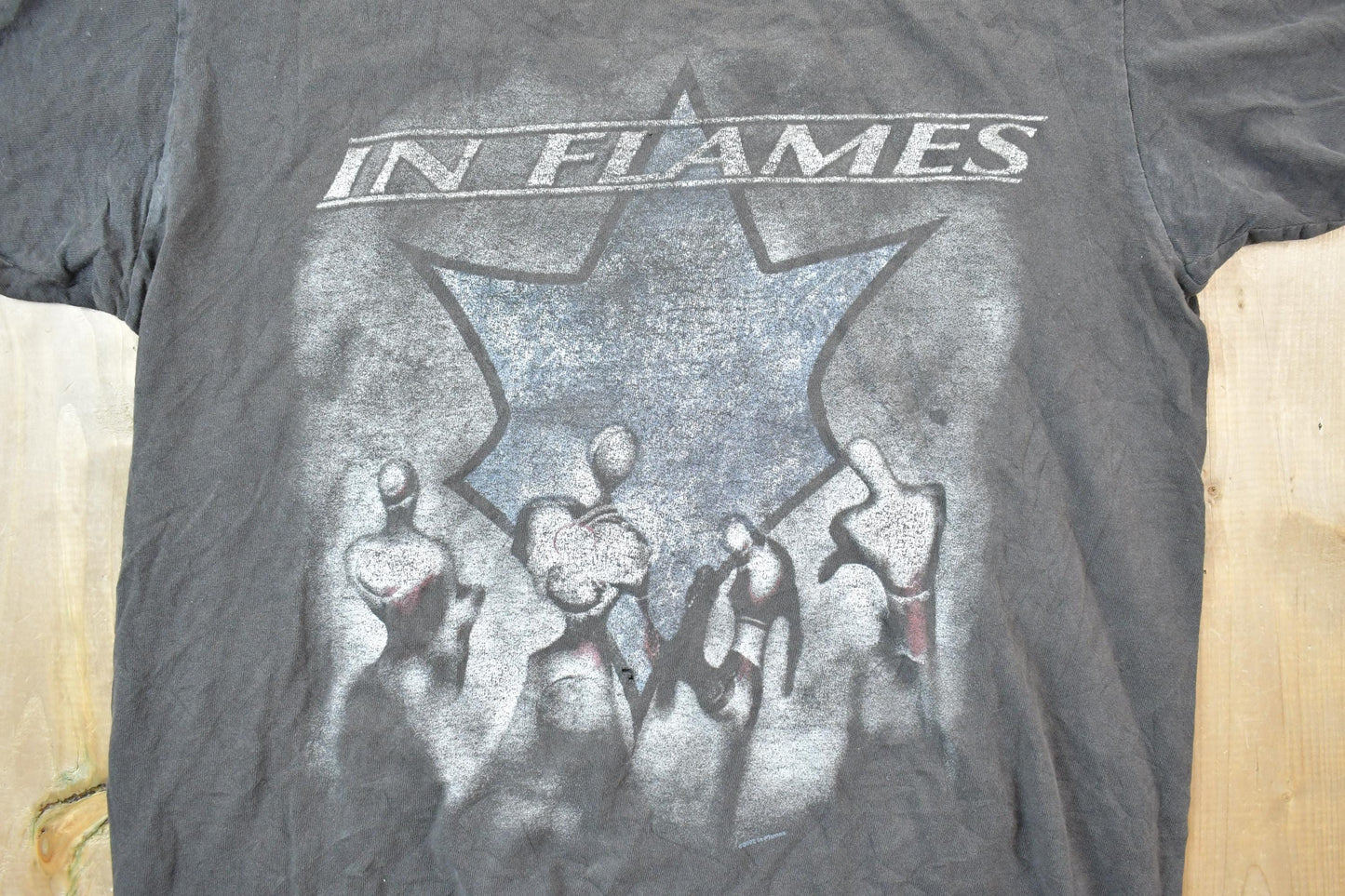 Vintage 1980s In Flames Tour Band T-shirt