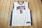 Vintage Y2K Jason Kidd NEw Jersey Nets #5 NBA Basketball Jersey Size XL